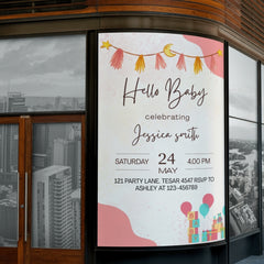 Editable Elegant Baby Shower Invitation | Printable Digital Download | Corjl Template