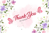Editable Elegant Floral Thank You Card | Digital Download | Corjl Template