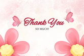 Editable Light Pink Thank You Card | Whimsical & Playful | Corjl Template | Instant Download