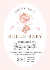 Editable Personalized Baby Shower Invitation | Printable Digital Download | Corjl Template