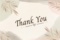 Editable Vintage Floral Thank You Card | Retro-Inspired | Corjl Template | Instant Download
