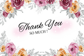 Editable Warm Rose-Themed Thank You Card | Floral & Elegant | Corjl Template | Instant Download