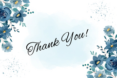 Editable Watercolor Pastel Thank You Card | Soft & Artistic | Corjl Template | Instant Download