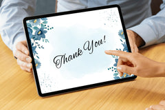 Editable Watercolor Pastel Thank You Card | Soft & Artistic | Corjl Template | Instant Download