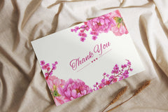 Blush Pink Elegant Thank You Card | Soft & Classy | Editable Corjl Template | Instant Download