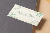 Editable Elegant Green & Gold Thank You Card | Digital Download | Corjl Template        4o mini