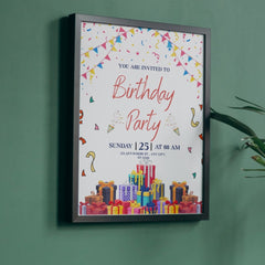 Editable Colorful Birthday Party Invitation | Fun & Festive | Instant Download | Corjl Template