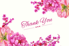 Blush Pink Elegant Thank You Card | Soft & Classy | Editable Corjl Template | Instant Download