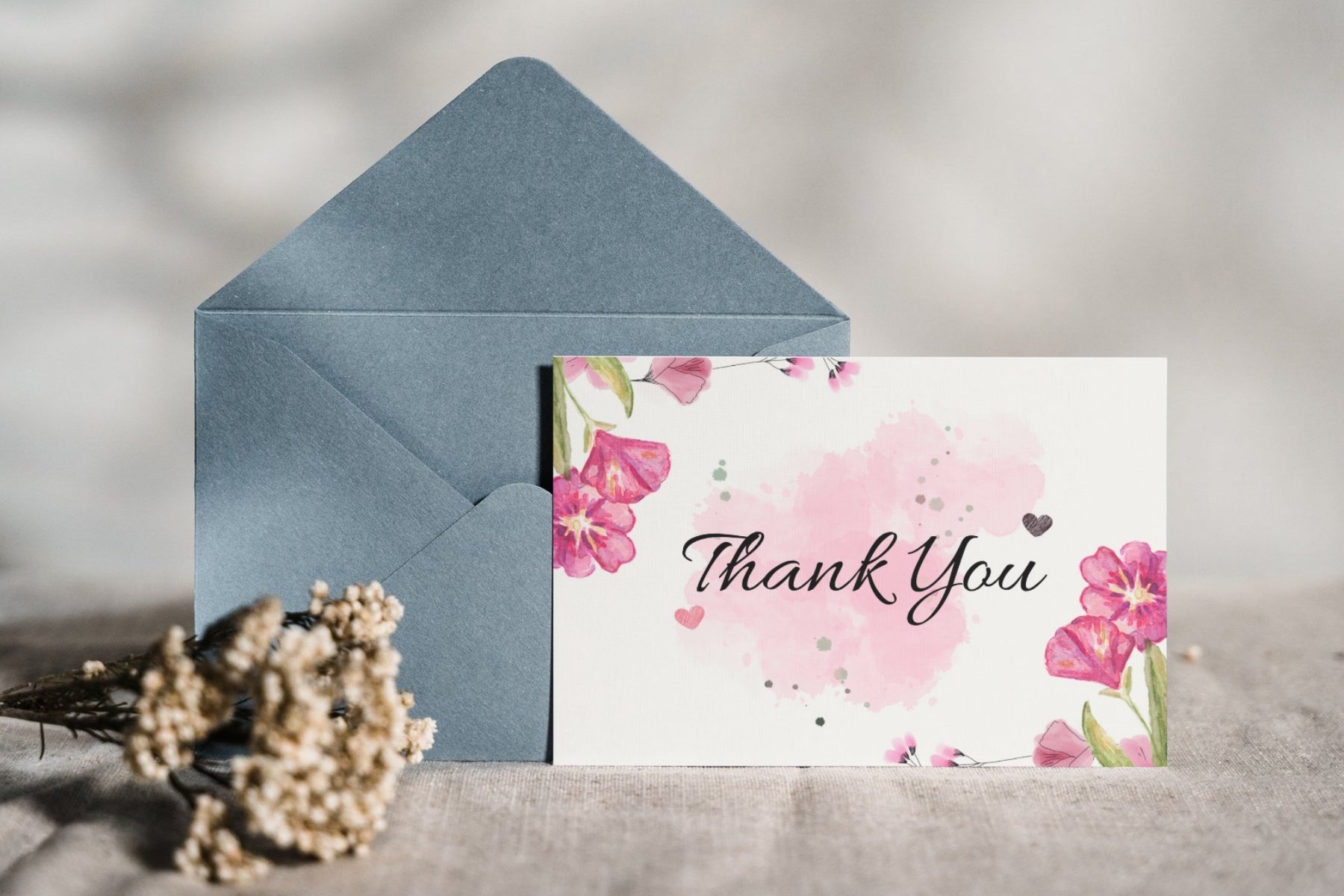Editable Birthday Thank You Card | Custom Thank You Note | Corjl Template | Printable Digital Download