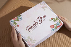 Editable Elegant Blue & Red Rose Thank You Card | Floral & Stylish | Corjl Template | Instant Download