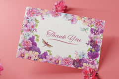 Blush Pink Elegant Thank You Card | Soft & Classy | Editable Corjl Template | Instant Download